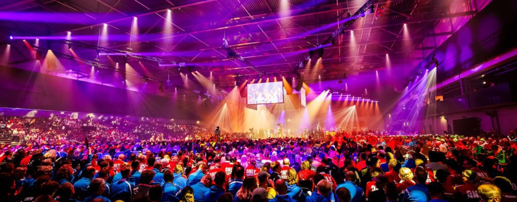 Special Olympics podium en opening bij Breepark evenementenhal