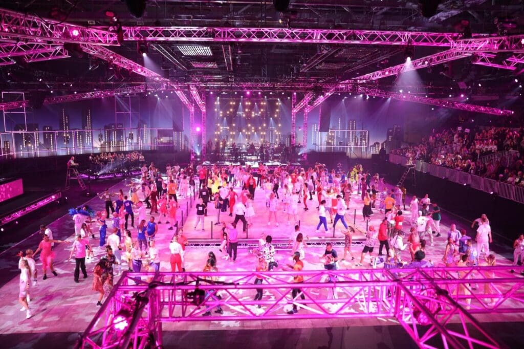 Dansmarathon TV productie talpa bij Breepark Breda