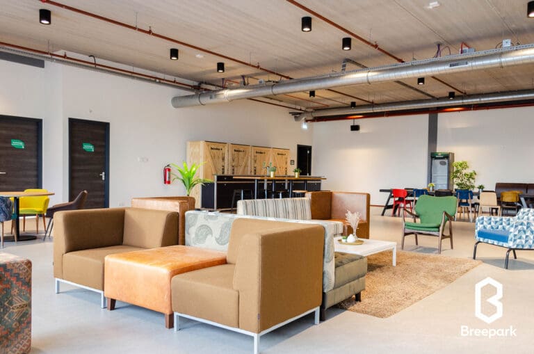 Indeling Huiskamer ruimte voor evenementen bij Breepark