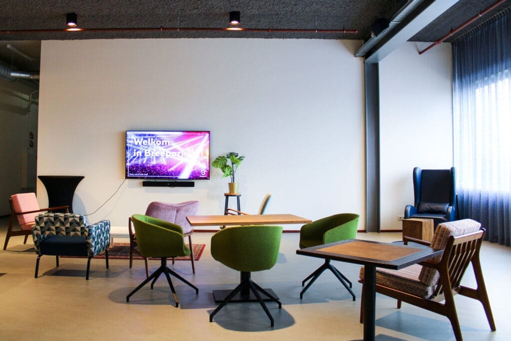 Ruimte voor evenementen bij Breepark de huiskamer.