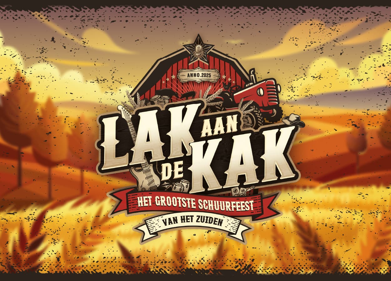 Lak aan de Kak logo het grootste schuurfeest van het zuiden